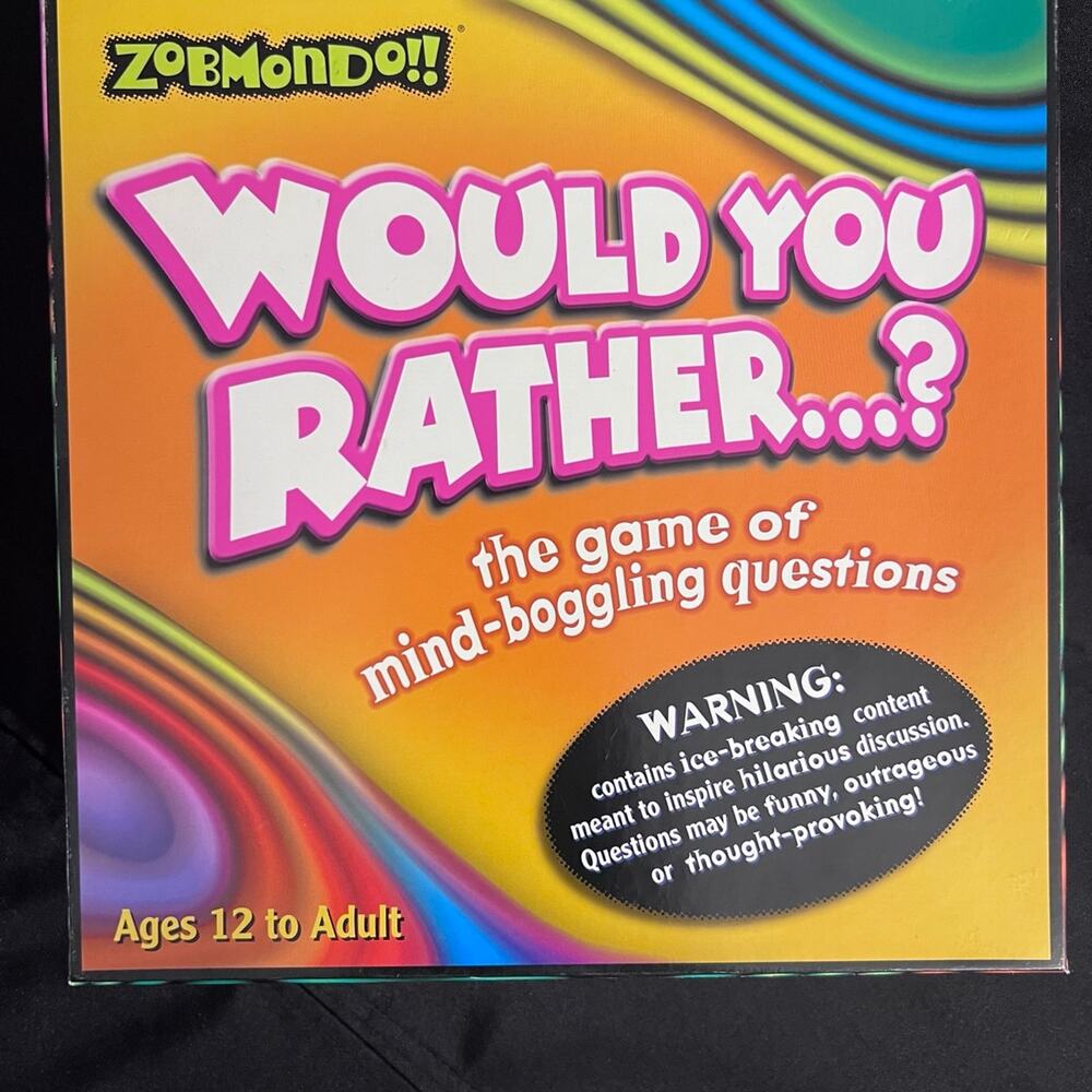 Would You Rather? Party Board Game by Zobmondo - Ages: 12-Adult